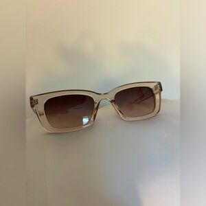 Clear Light Orange sunglasses, Great condition!